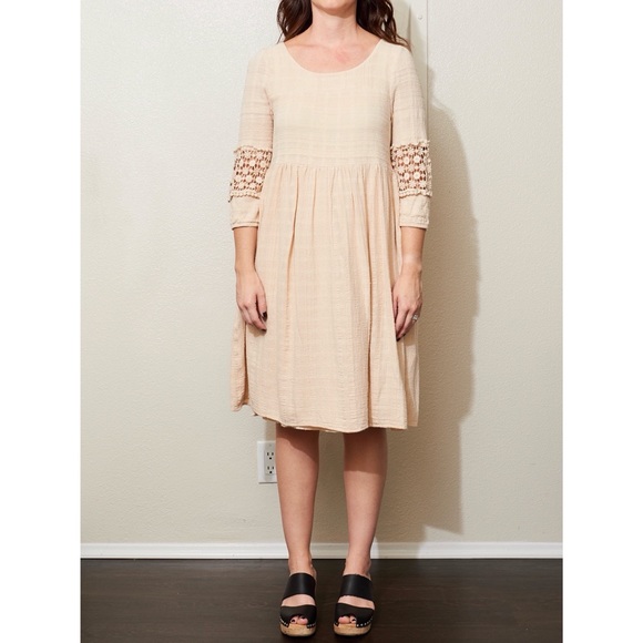 Mod Ref Dresses & Skirts - Mod Ref beige lined dress size small Mod Ref Dresses & Skirts - Mod Ref beige lined dress size small